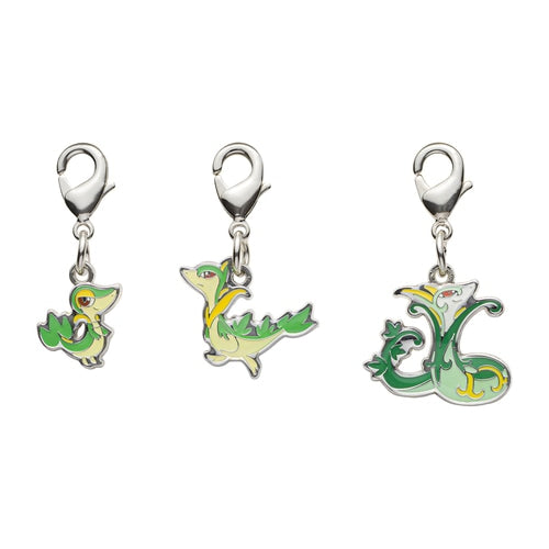 3PC Metal Keychain - Snivy, Servine & Serperior