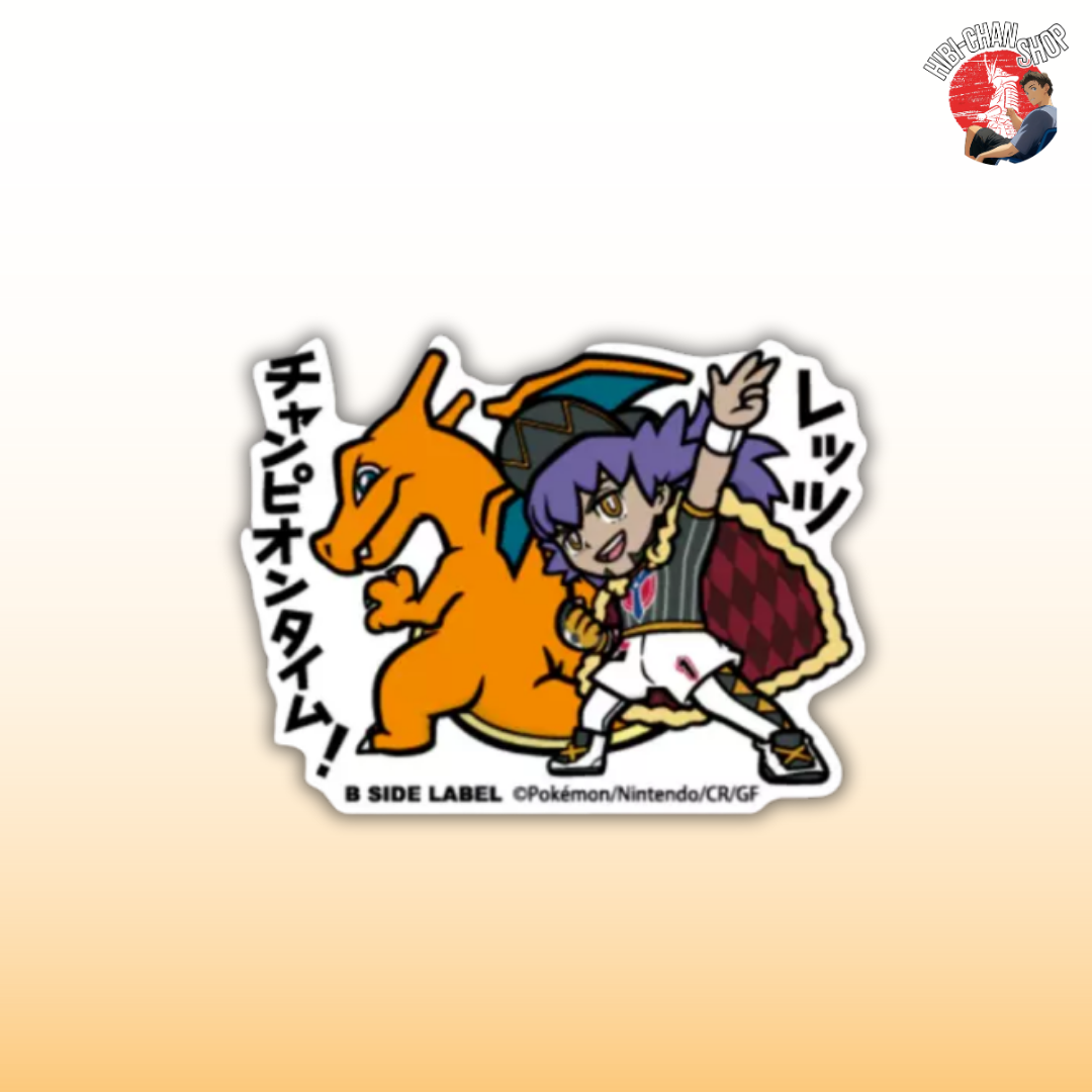 B-SIDE Label Sticker - Leon & Charizard