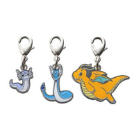 3PC Metal Keychain - Dratini, Dragonair, Dragonite