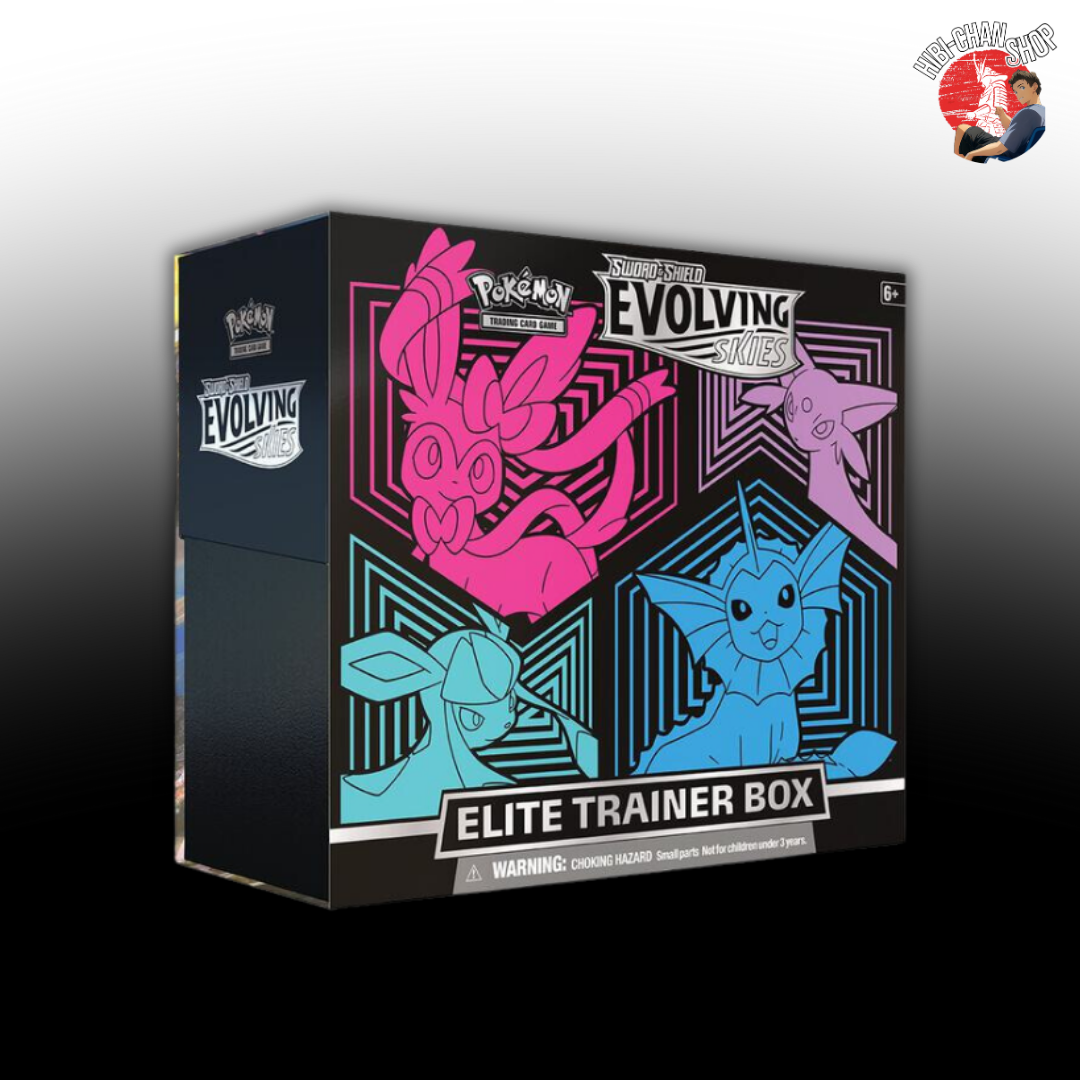 Evolving Skies Elite Trainer Box: Sylveon, Espeon, Vaporeon, Glaceon
