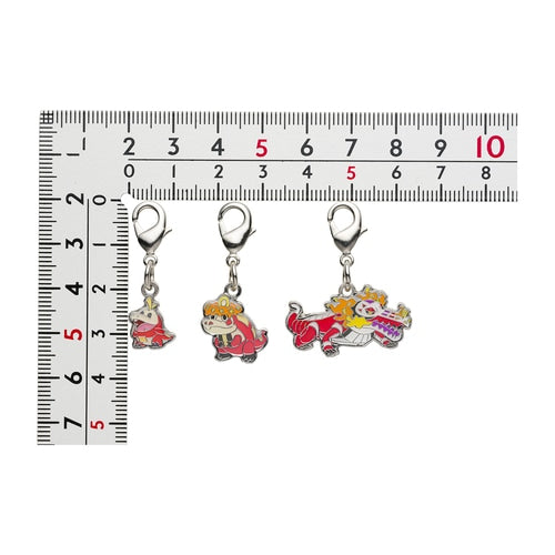 3PC Metal Keychain - Fuecoco Crocalor Skeledirge