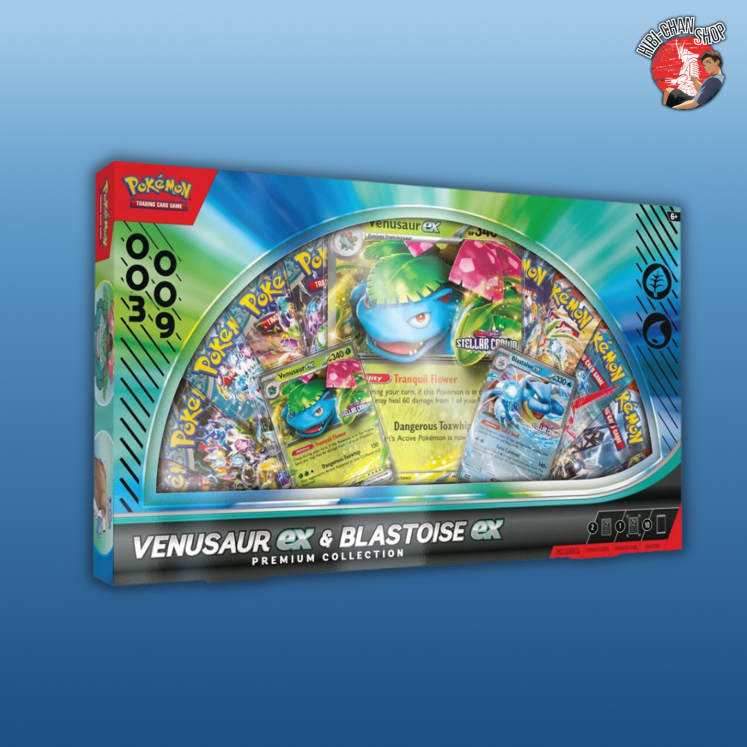 Venusaur ex & Blastoise ex Premium Collection
